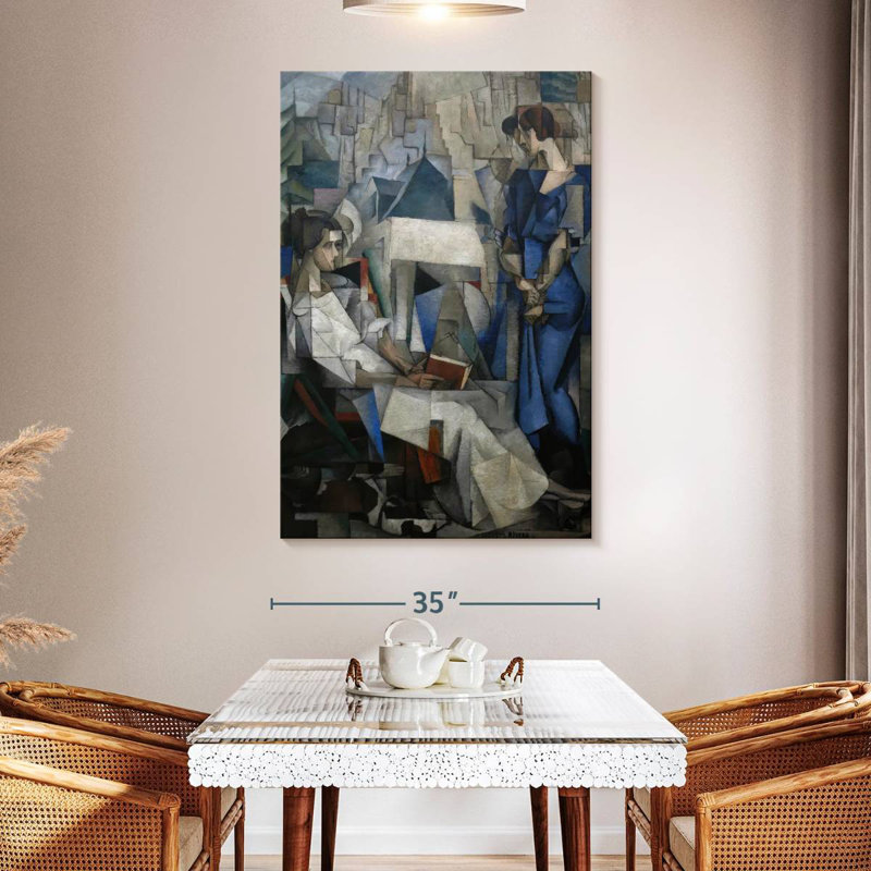 Portrait de deux femmes Avery, H 51 po x l 34 po