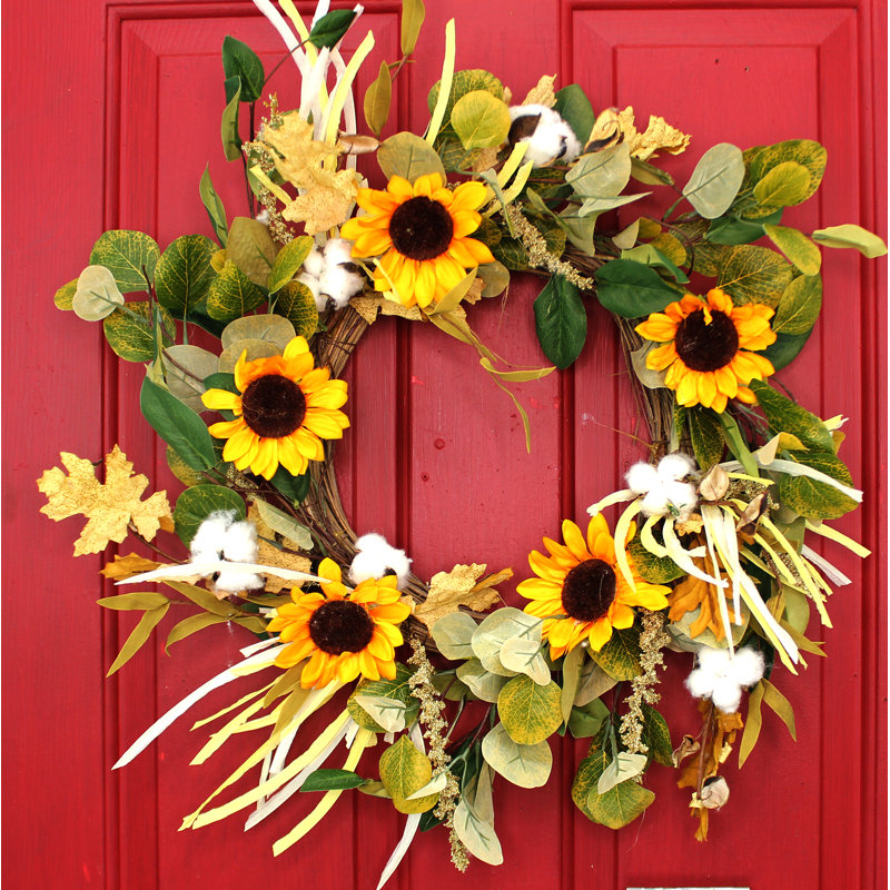Faux Mixed Assortment Silk 19'' Wreath