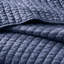 Ensemble de courtepointe 3 pièces bleu marine double / grand