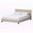 Gabby Beige Finish Modern Upholstered Platform Bed, 33.46'' H X 57.09'' W X 80.51'' L-1489443171-1489443181