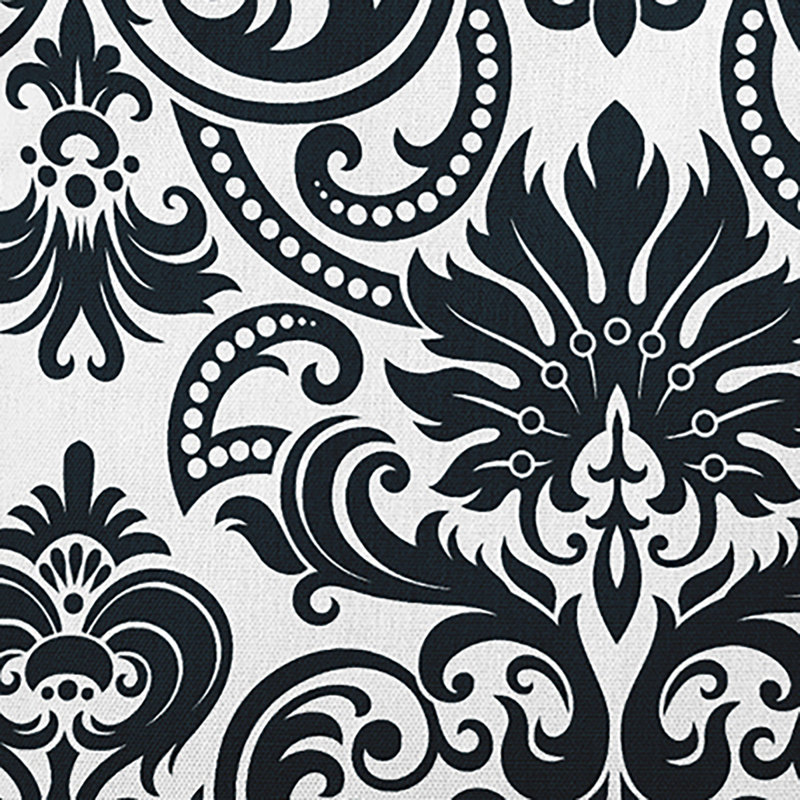  Housse de coussin décoratif en polyester / mélange de polyester par E by Design, Noir, 26" x 26"