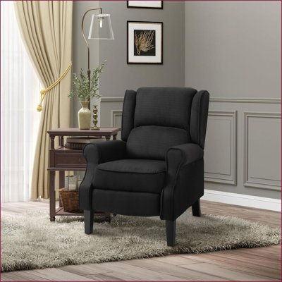 Fauteuils de massage inclinables et inclinables, inclinables et rétro | Noir | Tissu en suède