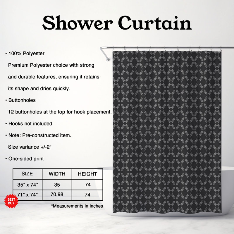 Rideau de douche Autumn Tone - Premium, H 74 po x l 71 po