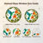 Art mural sur toile, colibri bleu se nourrissant de fleurs orange-505549698