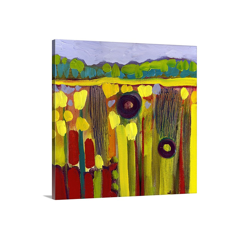 «Noleen Skagit Fields No 1», reproduction d'art sur toile, H 30 po x l 30 po x P 1,25 po