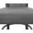 Rodner Grey Modern And Sleek Metal Glass Rectangular Counter Height