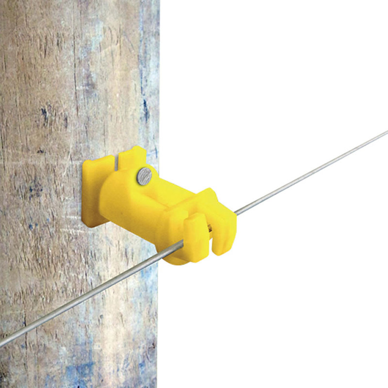 Poteau isolant en bois, Noir