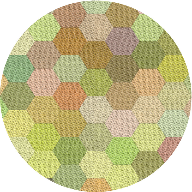 Brimfield Geometric Indoor Rug, Round 8'