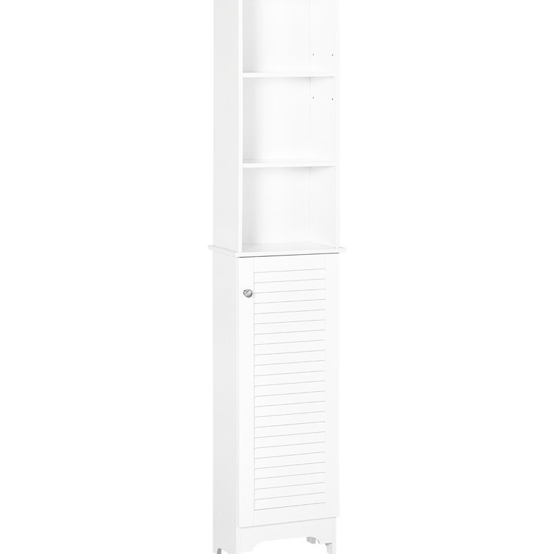 Tour de rangement en lin - 3 tablettes pour optimiser l'utilisation de l'espace de salle de bain