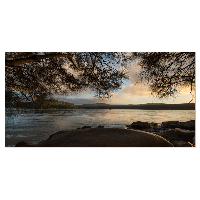 Grand shore de hawsbury river, reproduction de photo sur toile tendue, H 8 po x l 12 po x P 1 po