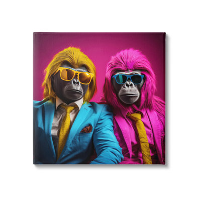 " Pink And Yellow Gorillas " by Irena Orlov