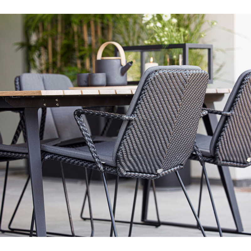 Vision Patio Dining Armchair, Light Gray
