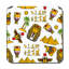 Square 6 Piece Coaster Set