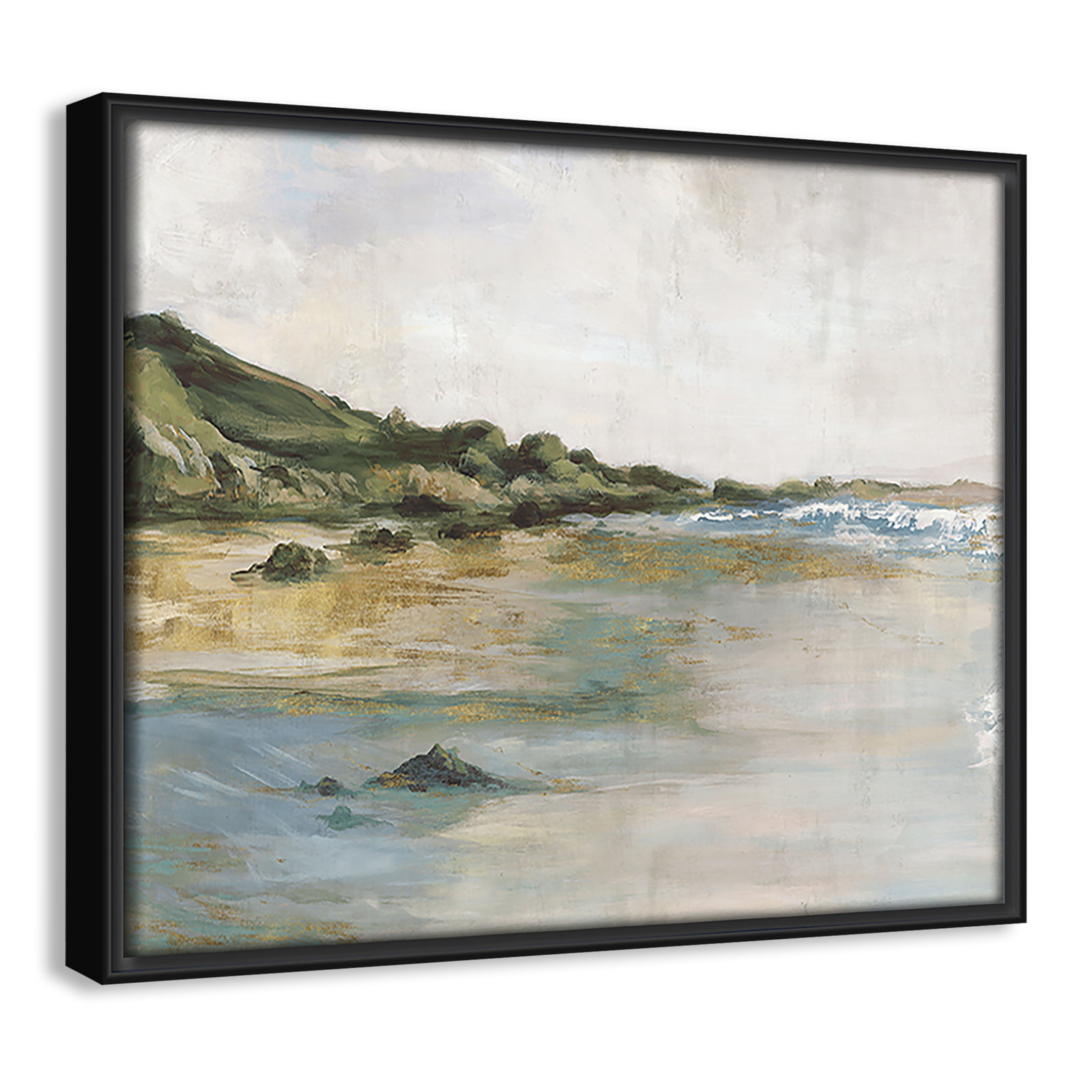 Tide’s Edge Print by , Black, 9.5" H x 11.5" W