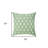 20" Green And White Geometric Cotton Throw Pillow-425905140-430725522