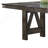 Brown Finish Rustic Look 1Pc Dining Table With Butterfly Extension Leaf Solid Rubberwood Dining Furniture