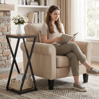 2-Tier Tall Plant Stand Indoor by Arlmont & Co.