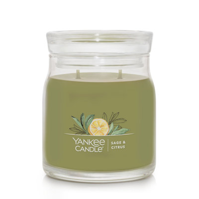 Signature Sage & Citrus Scented Jar Candle