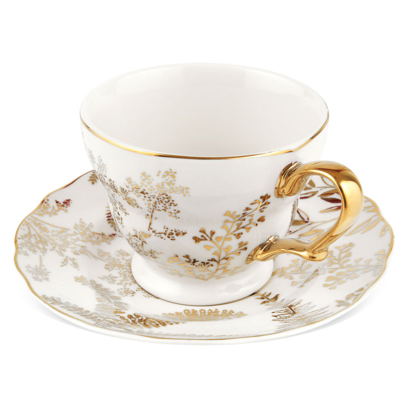 Ingersoll Porcelain Teacup and Saucer