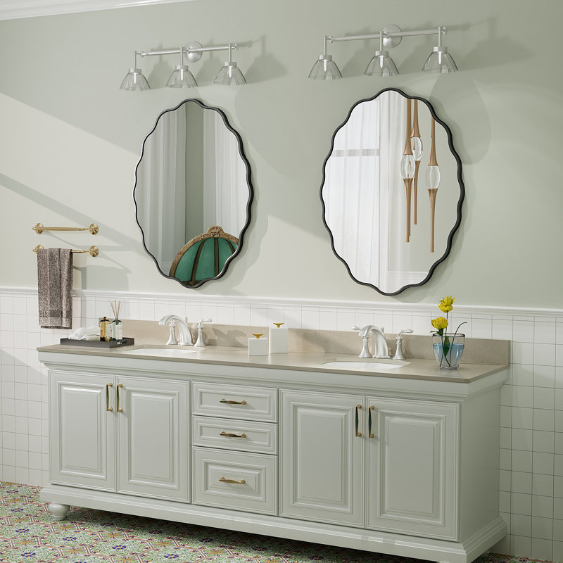 Miroir mural Amara Wavy, 32 po x 24 po