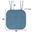Coussin de chaise antidérapant en mousse à mémoire de forme 16 po x 16 po Aria-1186914760-1186914762
