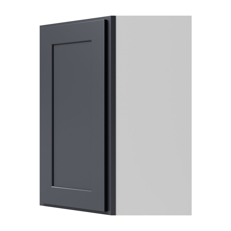Armoire murale diagonale, L 24 po x H 30 po x P 12 po, Noir Shaker