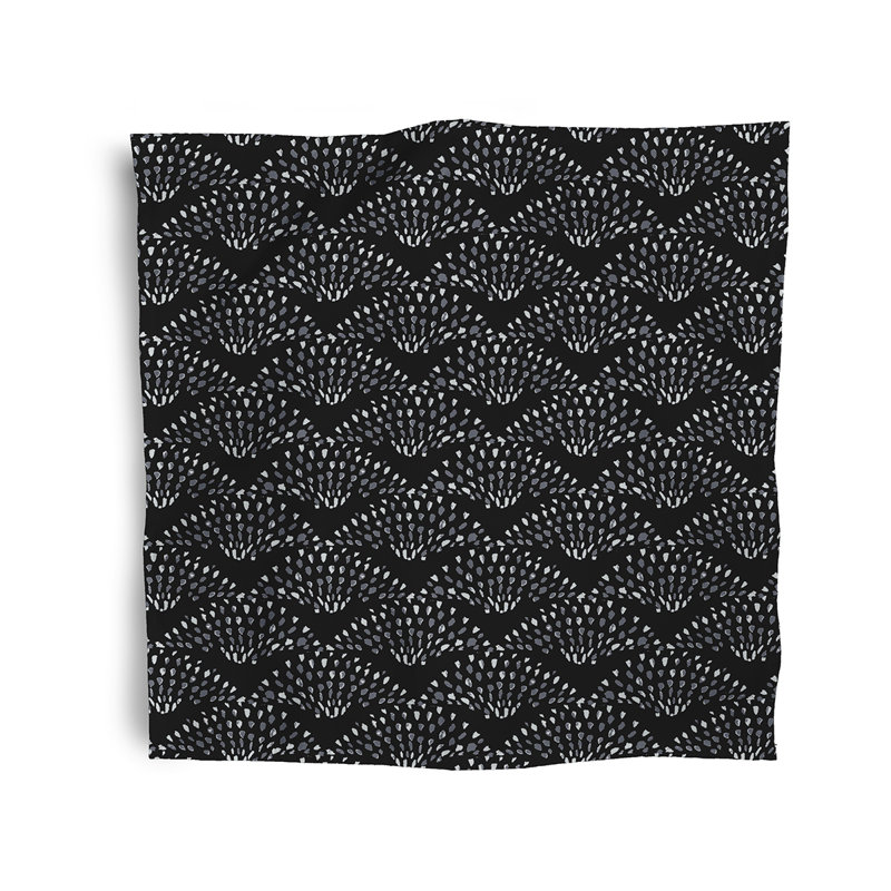 Serviette de ventilateur à danse 19 po Ladwig, Noir