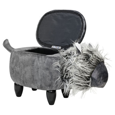 Defelice 82cm Wide Novelty Solid Colour Ottoman with Storage