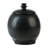 Matte Black Ceramic Skull Cookie Jar