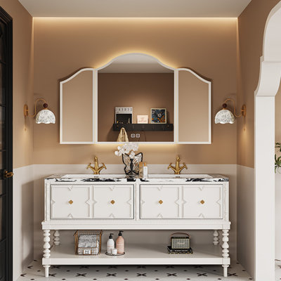 Armoire de salle de bain de style américain sur pied