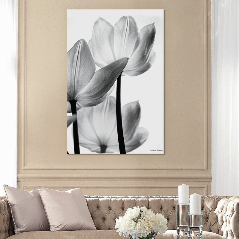 « translucide tulipes iii », impression, Toile, H 12 po x l 8 po x P 0,75 po
