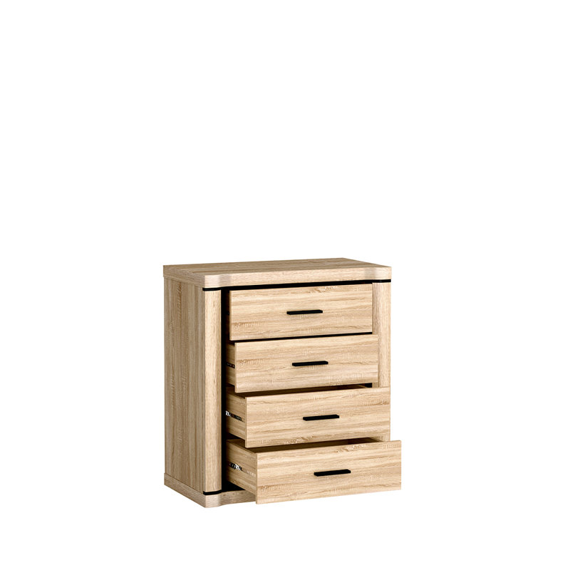 Temmo Laminate Rectangle Accent Chest, Sonoma oak