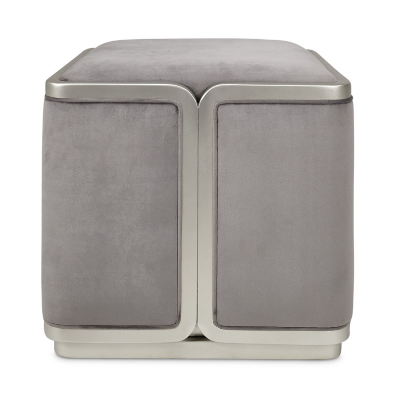 Linea Velvet Ottoman