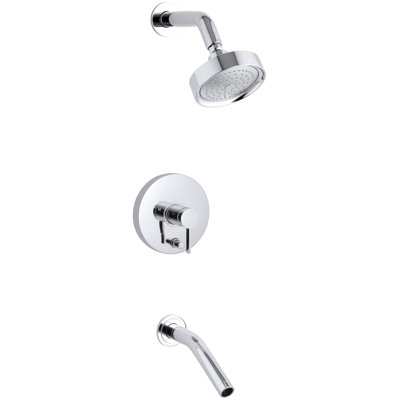 Stillness Rite-Temp Pressure-Balancing Bath and Shower Faucet Trim with Lever Handle, Valve Not Included
