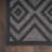Foundry Select Versatile Diamond Charcoal/Black Indoor/Outdoor Area Rug-706035459