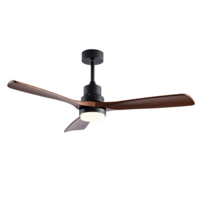 Ventilateurs de plafond en bois avec éclairage