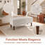 Banc repose-pieds rectangulaire, repose-pieds bas moderne
