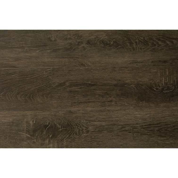 Belleville 7 x 48 x 4.5mm Luxury Vinyl Plank Element Flooring Color: Gray/Black