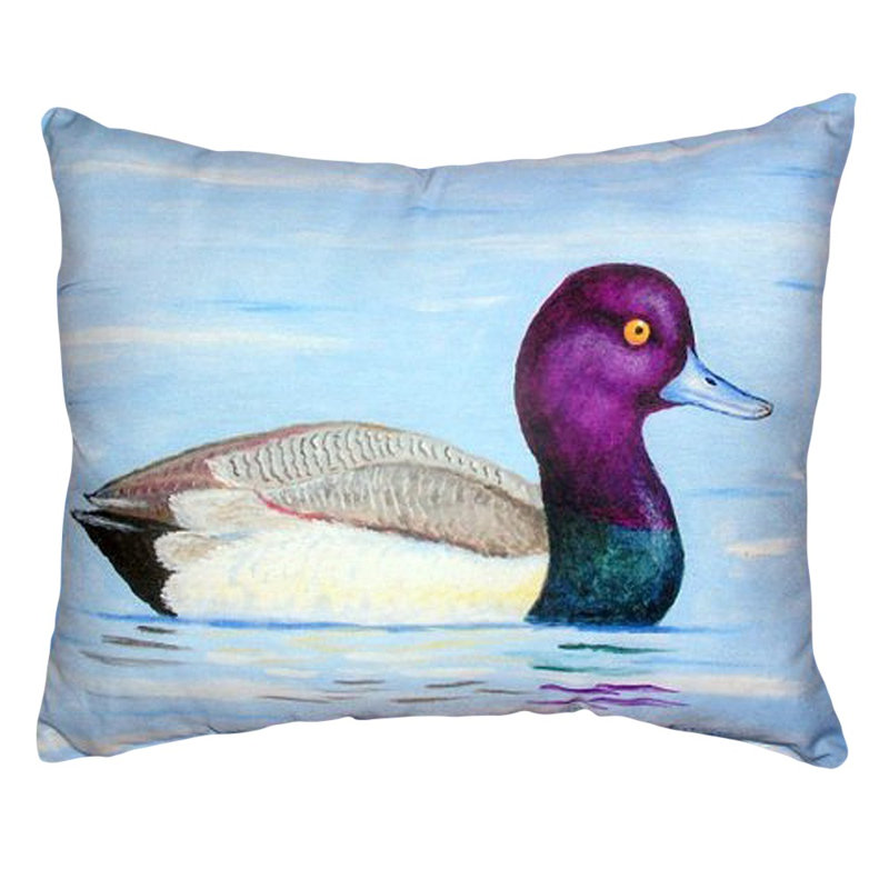  Coussin décoratif intérieur / extérieur Lesser Scaup, H 16 po x l 20 po x P 6 po