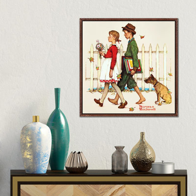 Young Love: Walking To School by Norman Rockwell - Gallery-Wrapped Canvas Giclée on Canvas