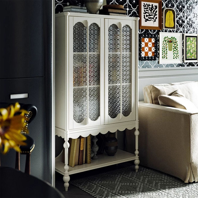 Console rectangulaire en bois massif blanc, White