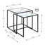 Ackworth Glass Top Frame Nesting Tables