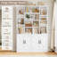 Bibliothèque de rangement H 74,8 po avec 10 tablettes ouvertes-954891148