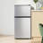 Double Door Small Refrigerator With Freezer 3.5 Cu.ft Mini Fridge With 7 Level Adjustable Thermostat Removable Shelves-121090065