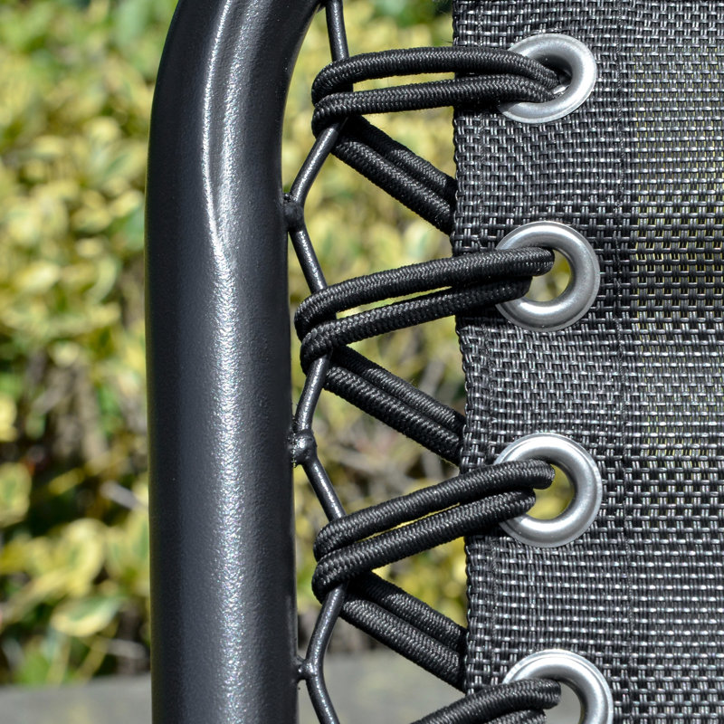 2 balançoires de patio. Auvent extérieur avec table de rangement et porte-gobelet. Abat-jour réglable. Convient à 2 adultes, 264 lb par siège. Siège et espace de la balancelle noire - à utiliser