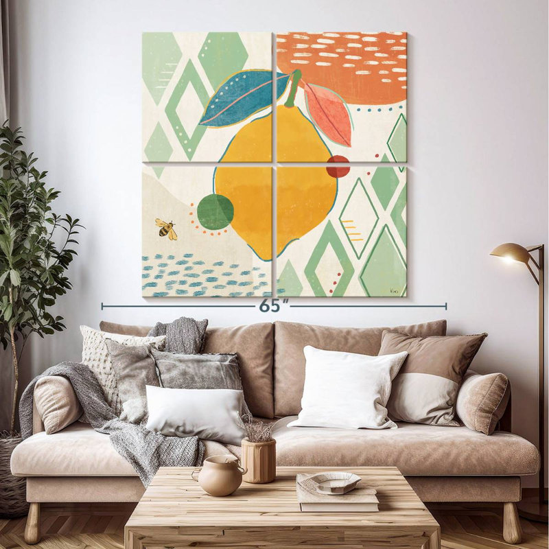 Yarlin Fruit Frenzy I, 50" H x 50" W