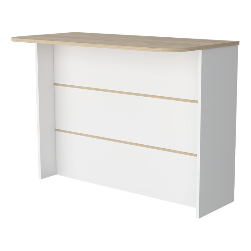 Crete Kitchen Island, Kitchen Bar with 3-Tier Shelves