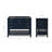 Pawley 42"'' Single Bathroom Vanity Base in Midnight Blue Only-76034466