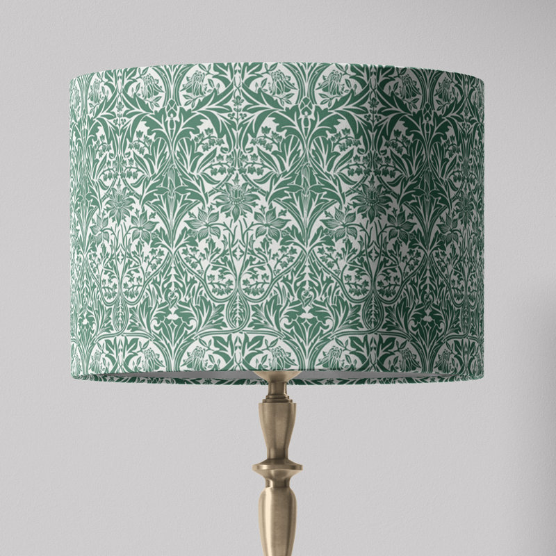 William Morris Lampshade In Bluebell, 10" H x 12" W x 12" D