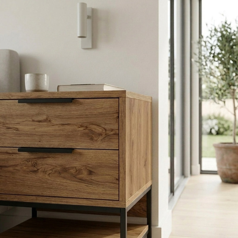 45 cm W Bedside Table
